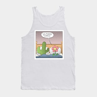 Cactus and Flower in Bed Tank Top